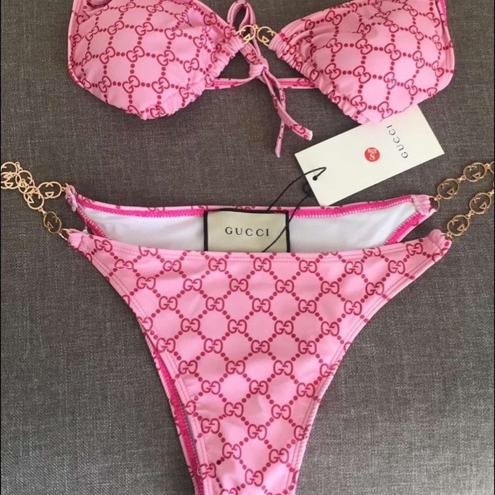Gucci pink bikini, 100% authentic, new with tags in original packing
